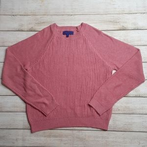 Aeropostale pink cable knit sweater size m